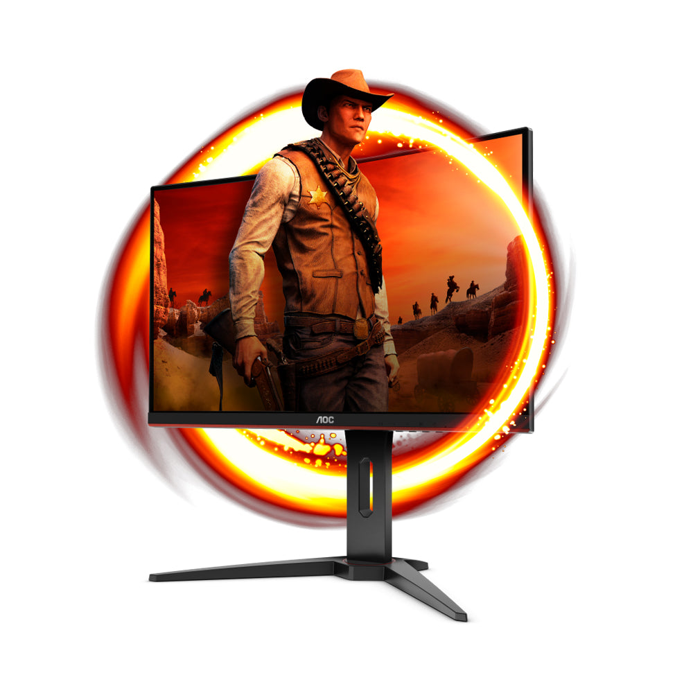 AOC 24-Inch Curved Frameless Gaming Monitor FHD 1920 X 1080 1500r VA Panel 1ms MPRT 144Hz FreeSync | C24G1