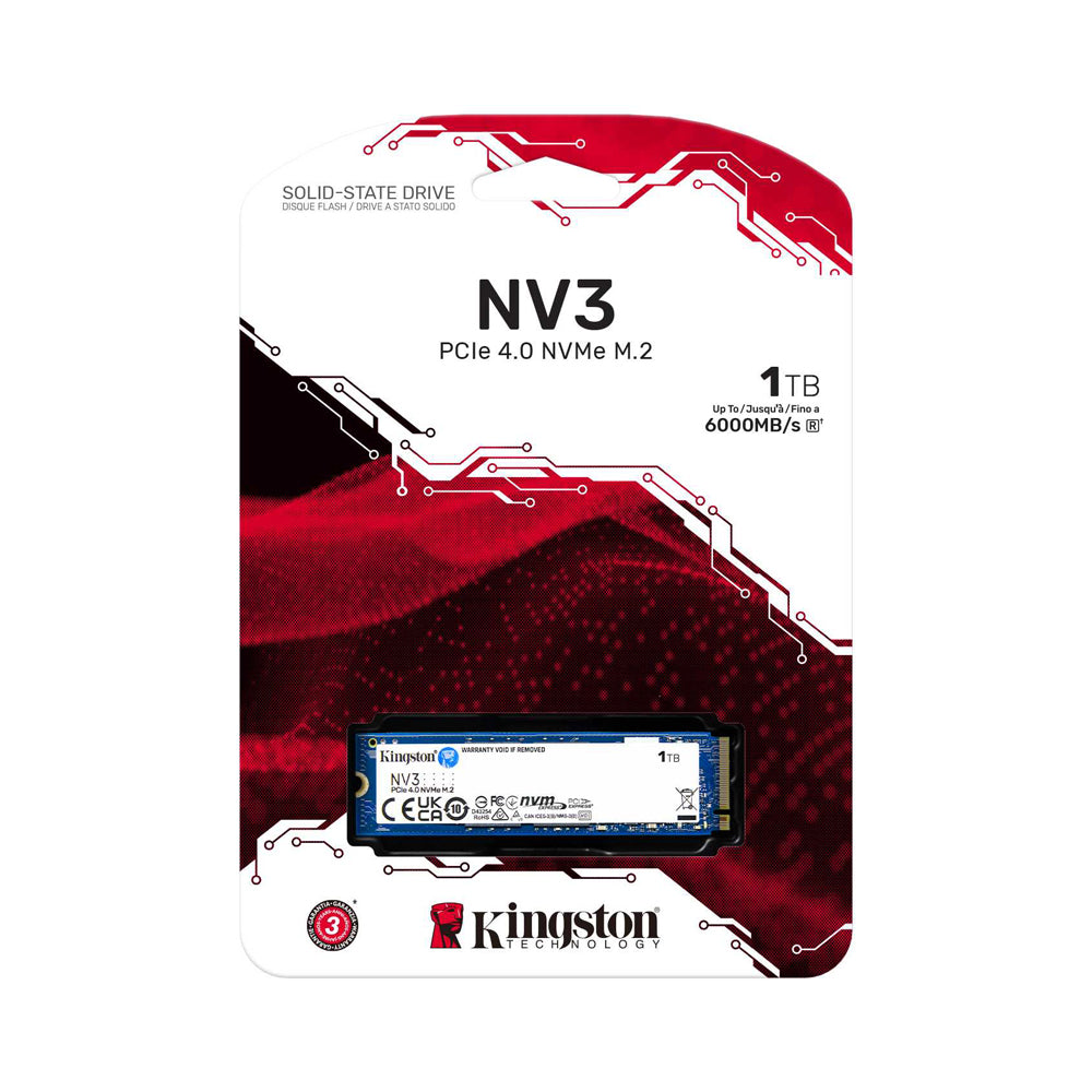 KINGSTON NV3 NVMe M.2 PCIe 4.0 SSD – High-Speed Storage in 1TB | SNV3S/1000G