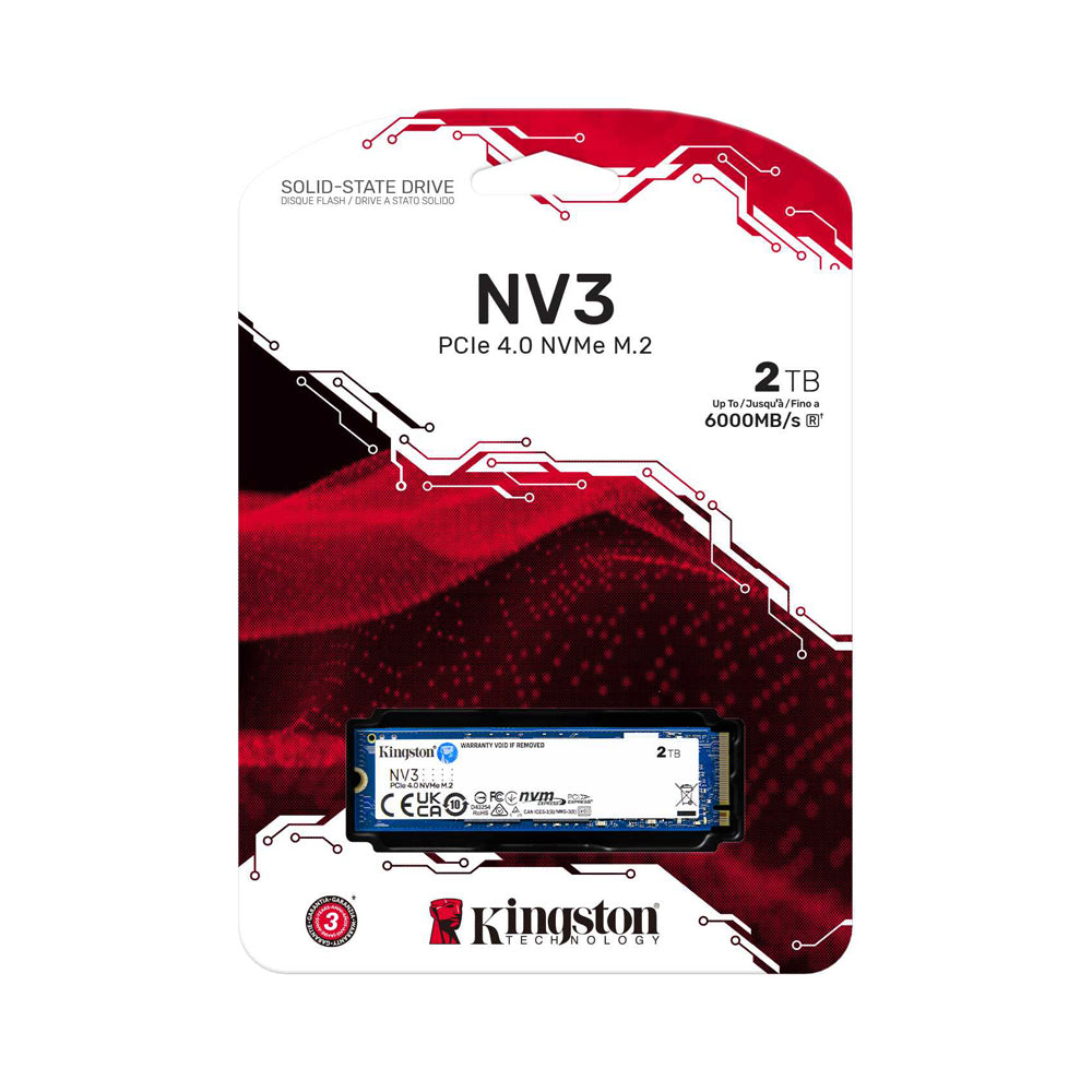 KINGSTON NV3 NVMe M.2 PCIe 4.0 SSD – High-Speed Storage in 2TB | SNV3S/2000G