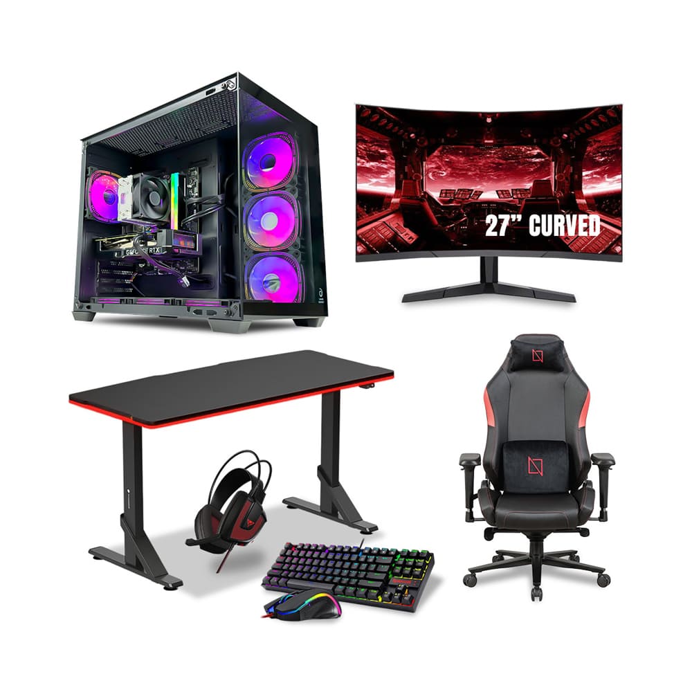 GAME SEKRET Superpack Gaming PC Bundle - Core i5-13400(F) | RTX 4060 8GB | 16GB D4 RAM | 1TB SSD | ARGB Air Cooler | 27