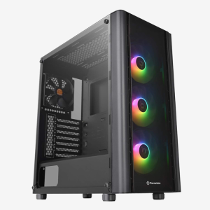 THERMALTAKE V250 TEMPERED GLASS RGB CASE – BLACK