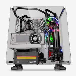 THERMALTAKE CORE P3 TEMPRD GLASS CURVE CASE- BLACK