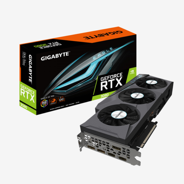 GEFORCE RTX 3080 EAGLE OC 10GB GDDR6X PCI-EXPRESS GRAPHICS CARD GPU 1