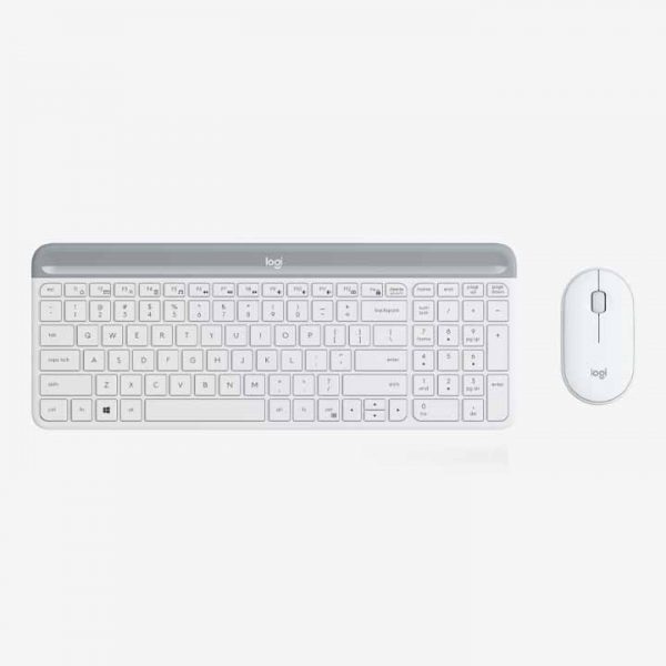Logitech Mk470 White Keyboard And Mouse