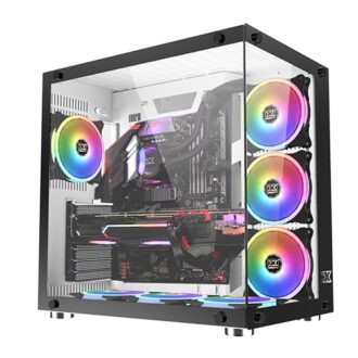 Xigmatek Aquarius Plus Rainbow RGB PC Case with 10 Fan Mounts