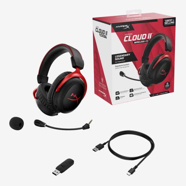 HyperX Cloud II Wireless - Gaming Headset for PC, PS4