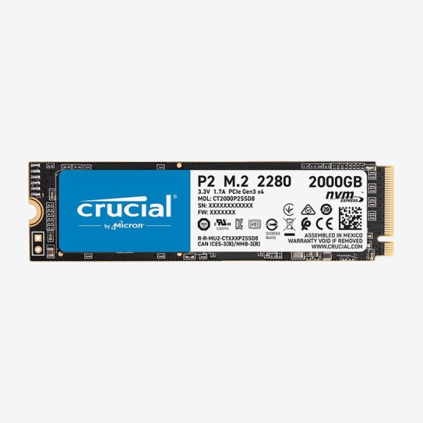 Crucial P2 2TB PCIe M.2 NVME CT2000P2SSD8