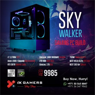Sky Walker Gaming PC Build – i7 11th Gen, Rtx 3070 Gpu, 1tb ssd, 2tb hdd