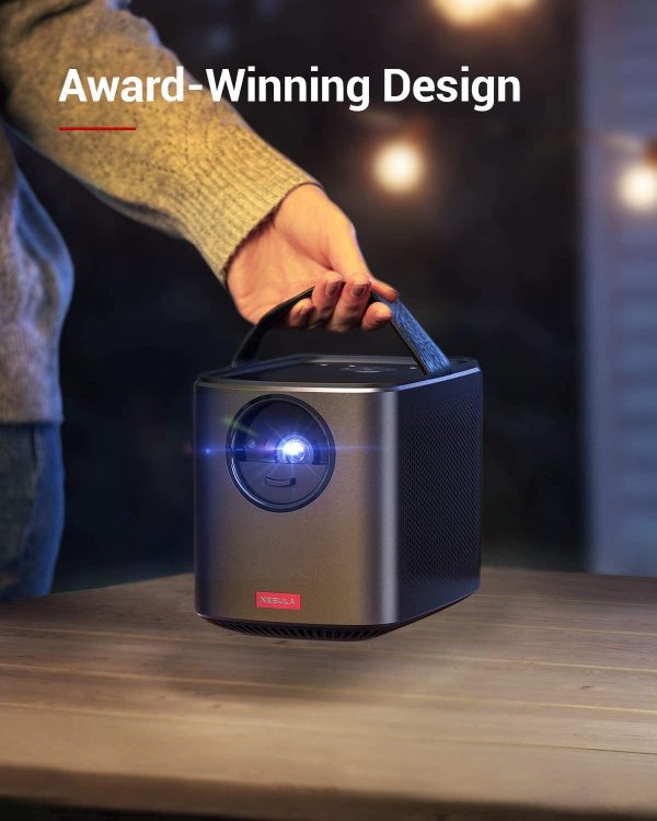 NEBULA D2323211 by Anker Mars II Pro 500 ANSI Lumen Portable Projector, Black, 720p Image, Video Projector, 30 to 150 Inch Image TV Projector,, Home Entertainment, Movie Projector