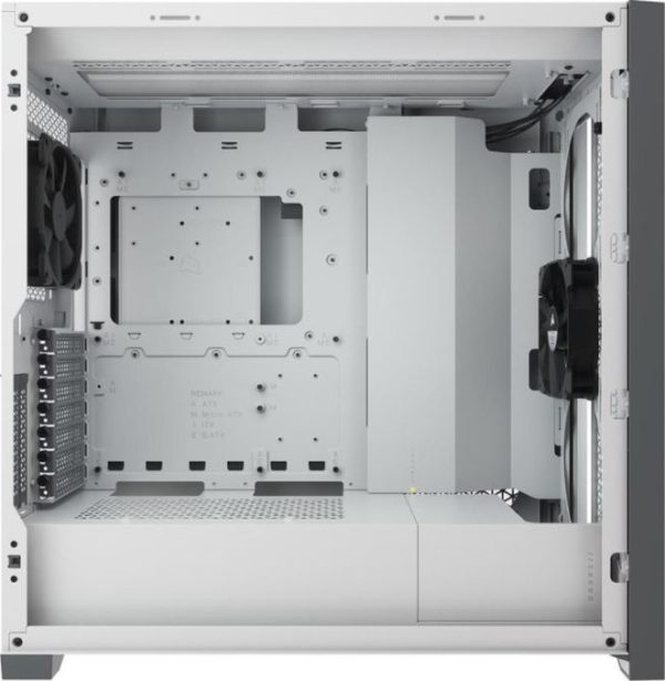 Corsair iCUE 5000D RGB Tempered Glass Mid-Tower ATX Computer Case-White-PC Case