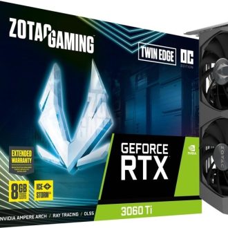 Zotac Gaming GeForce RTX 3060 Ti Twin Edge OC LHR - 8GB GDDR6 GRAPHIC CARD(ZT-A30610H-10MLHR)