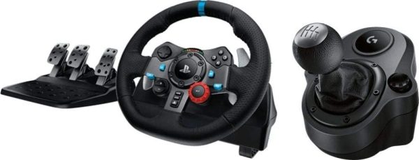 Logitech G29 Driving Force Racing Wheel & Shifters for PS5 & Gaming PC