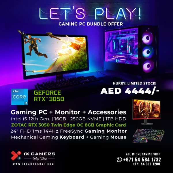 LET’S PLAY GAMING PC BUNDLE OFFER