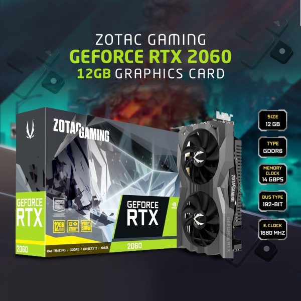 Zotac Gaming GeForce RTX 2060 Twin Fan 12GB GDDR6 Graphics Card