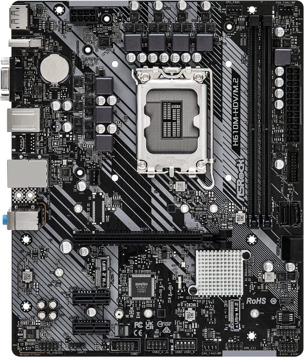 ASRock H610M-HDV/M.2 PCIe 4.0 mATX Motherboard