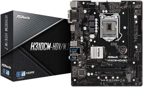 ASRock H310CM-HDV/M.2 DDR4 Motherboard