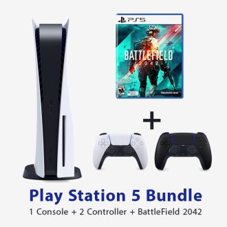 SONY PLAYSTATION 5 GAMING BUNDLE - 1 CONSOLE + 2 CONTROLLER +BATTLEFIELD 2042