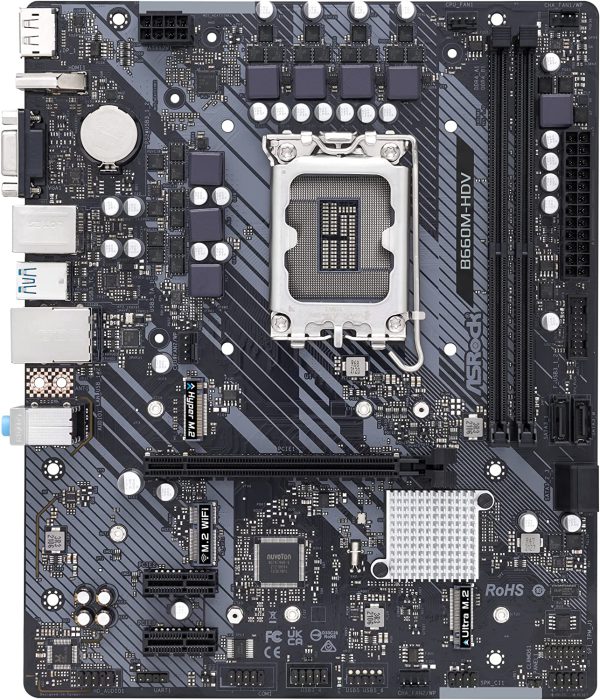 ASRock B660M-HDV PCIe 4.0 mATX Motherboard