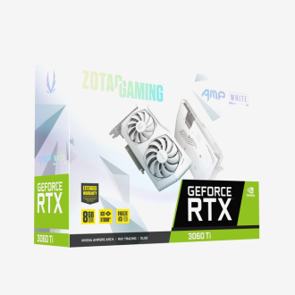 Zotac GeForce RTX 3060 Ti AMP White Edition LHR 8GB GDDR6 Graphics Card
