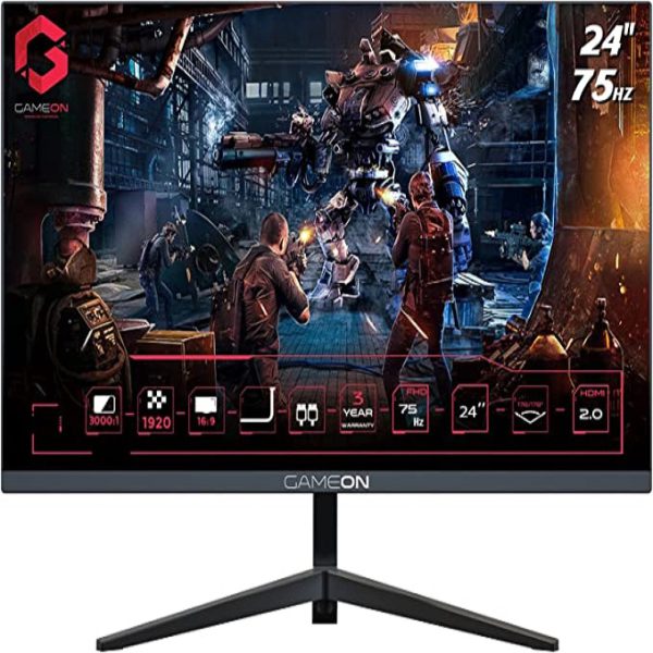 Gameon Go24Fhd75Va 24" Fhd, 75Hz, 4Ms Flat Gaming Monitor