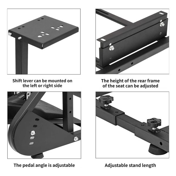 Adjustable Racing Simulator Cockpit Frame