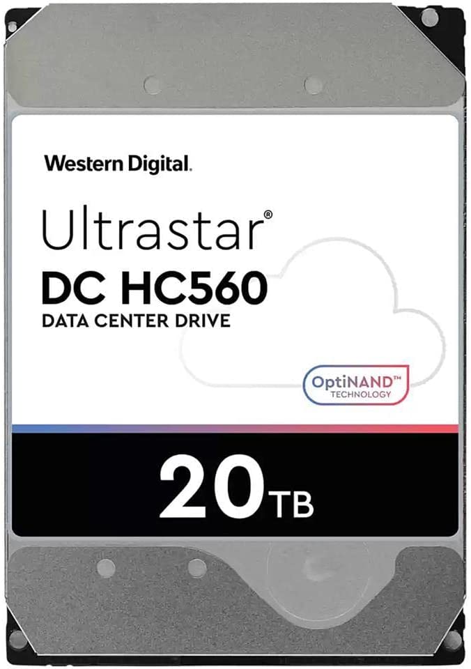 WD Ultrastar DC HC560 WUH722020ALE6L4 20 TB Hard Drive