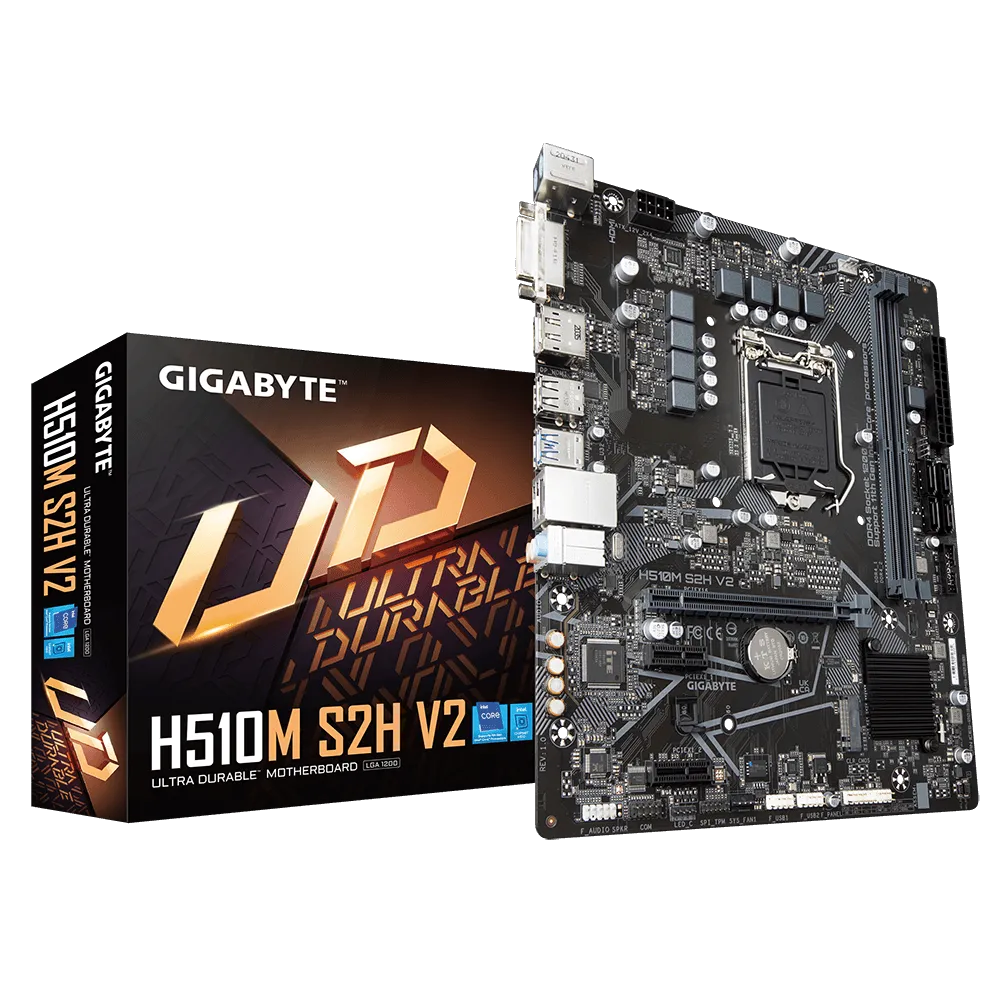 Gigabyte H510M S2H V2 LGA1200 PCIe 4.0 Micro ATX DDR4 Motherboard