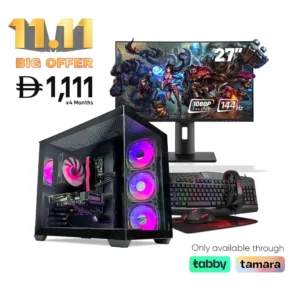 11.11 RTX 50 Series Gaming PC Bundle Offer - Intel Core i5-12400F | GeForce RTX 5060 8GB | 16GB DDR4 | 27" Monitor & KYB, Mouse & Headset