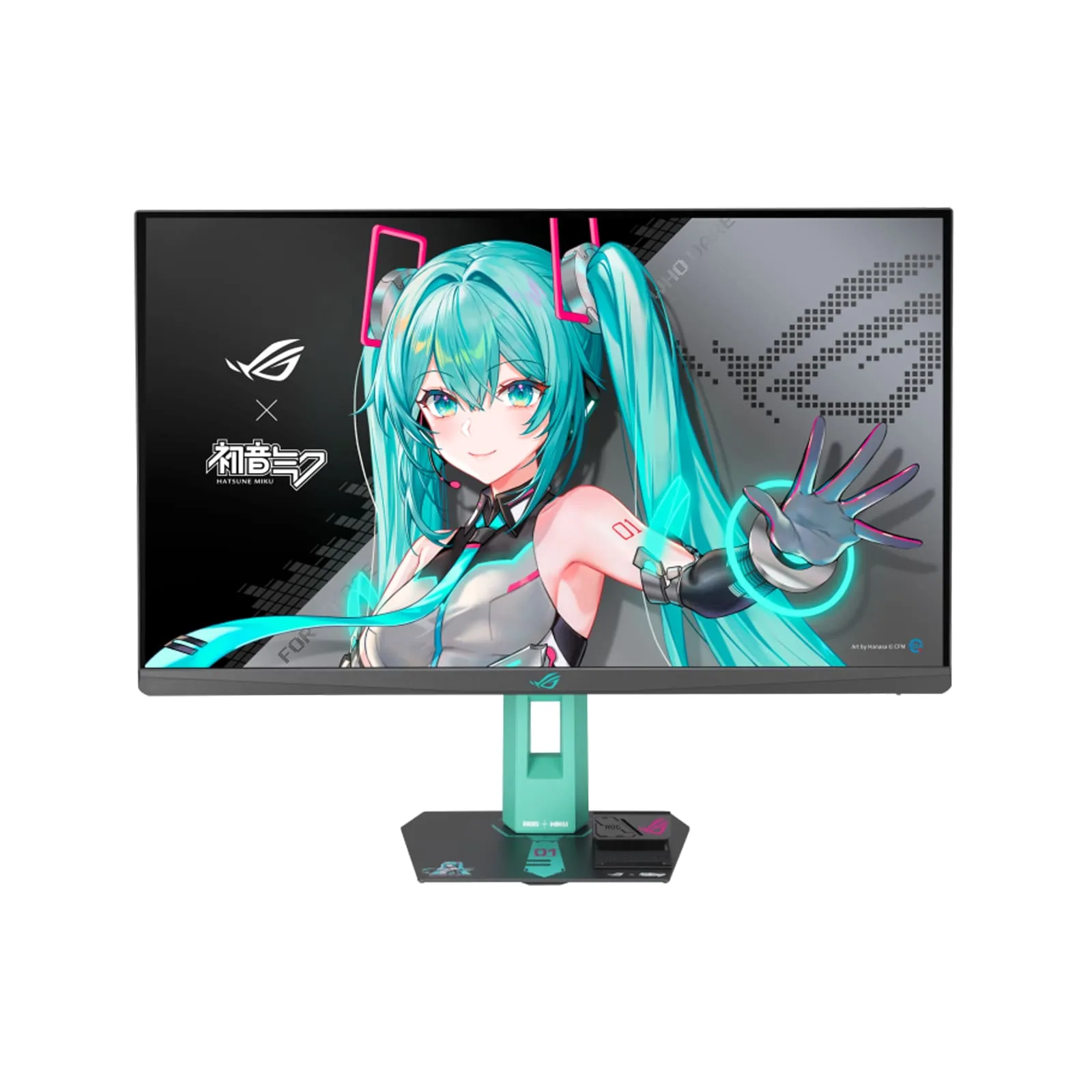 ASUS ROG Strix XG27ACMEG-G Hatsune Miku Edition 27-inch Gaming Monitor, 2K (2560x1440), 260Hz OC (Above 144Hz), 0.3ms (min.), Fast IPS, Extreme Low Motion Blur Sync, USB Type-C, G-Sync | 90LM0C7U-B01371