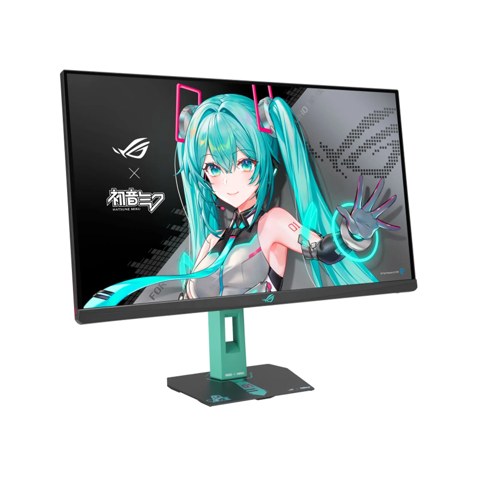 ASUS ROG Strix XG27ACMEG-G Hatsune Miku Edition 27-inch Gaming Monitor, 2K (2560x1440), 260Hz OC (Above 144Hz), 0.3ms (min.), Fast IPS, Extreme Low Motion Blur Sync, USB Type-C, G-Sync | 90LM0C7U-B01371 - Image 2