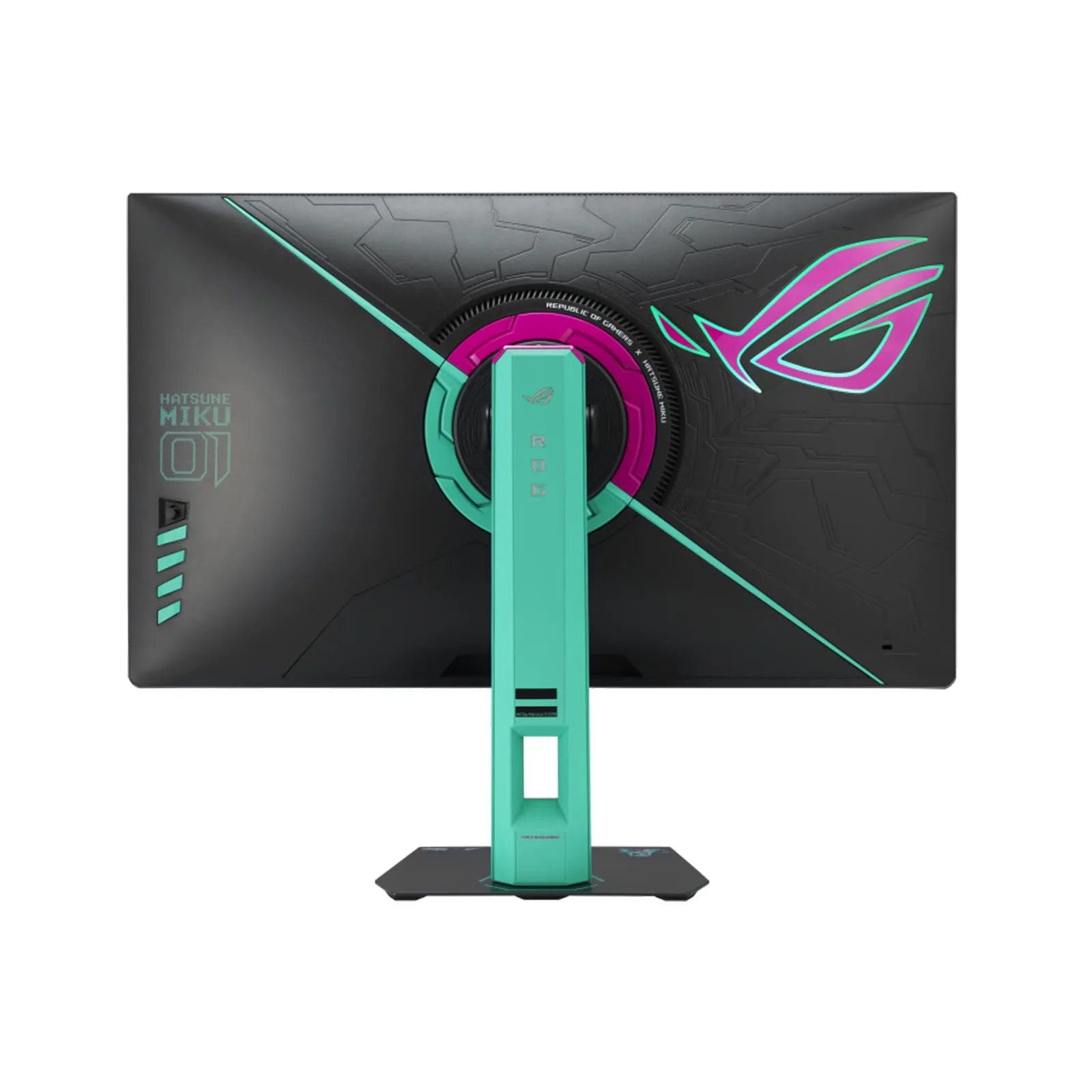 ASUS ROG Strix XG27ACMEG-G Hatsune Miku Edition 27-inch Gaming Monitor, 2K (2560x1440), 260Hz OC (Above 144Hz), 0.3ms (min.), Fast IPS, Extreme Low Motion Blur Sync, USB Type-C, G-Sync | 90LM0C7U-B01371 - Image 3