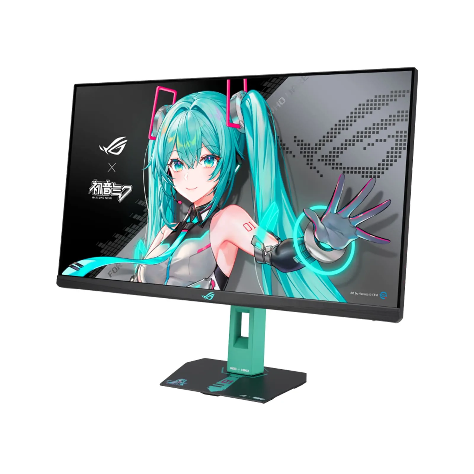 ASUS ROG Strix XG27ACMEG-G Hatsune Miku Edition 27-inch Gaming Monitor, 2K (2560x1440), 260Hz OC (Above 144Hz), 0.3ms (min.), Fast IPS, Extreme Low Motion Blur Sync, USB Type-C, G-Sync | 90LM0C7U-B01371 - Image 4