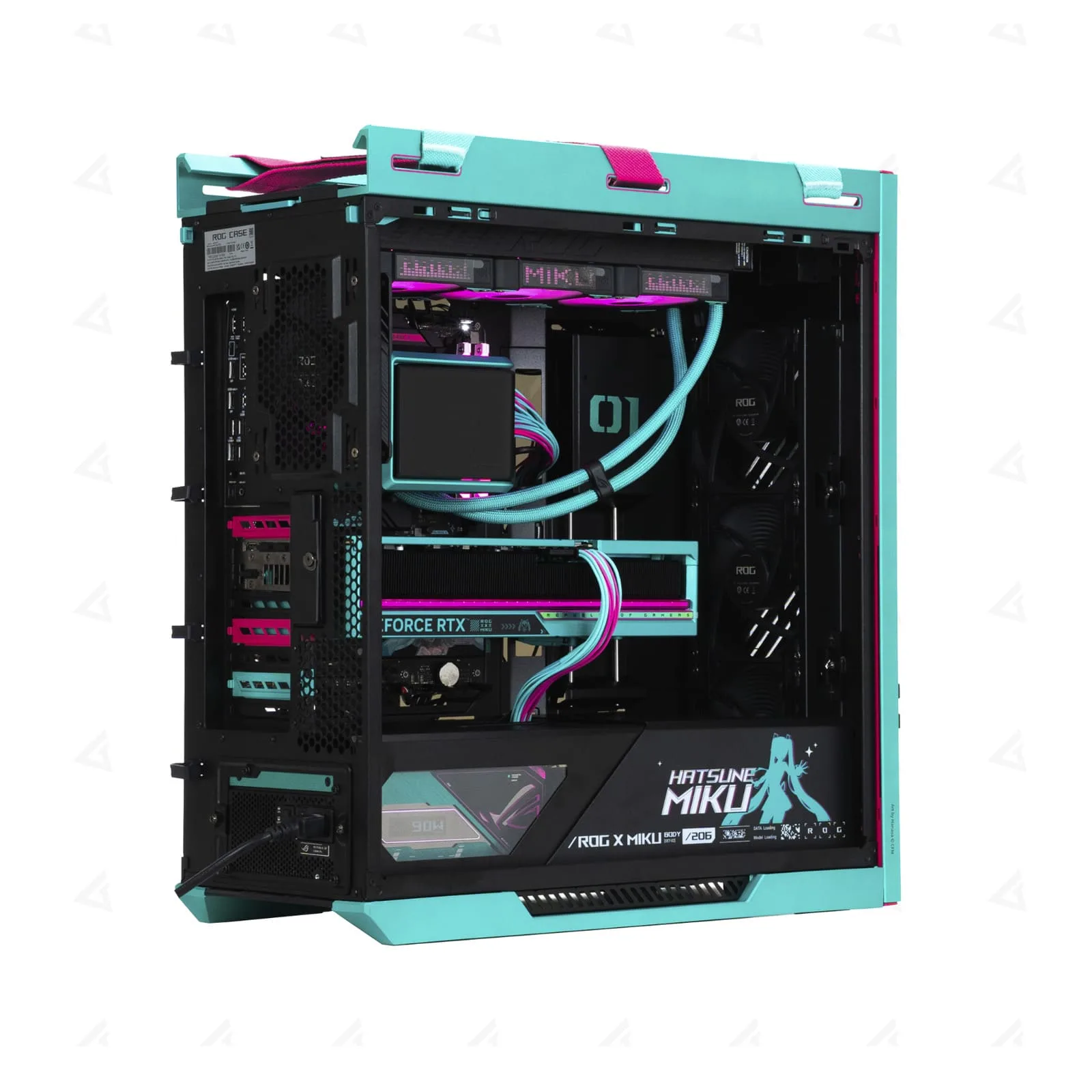 Hatsune Miku Gaming PC - Choose Processor-RAM-Storage | GeForce RTX 5080 16GB OC GPU | 360mm w/Curved AMOLED Display Liquid Cooler | X870E-H Gaming WIFI MB | 1200W Platinum III PSU | Helios II GX601S Case - Image 5