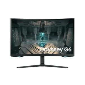 Samsung Odyssey G6 32-Inch Curved QHD 240Hz 1ms Smart Gaming Monitor With Speakers, HDMI 2.1,Display Port-LS32BG650EMXUE
